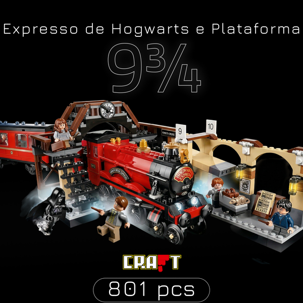 Harry Potter - Expresso de Hogwarts e Plataforma 9&frac34; (801 pe&ccedil;as)