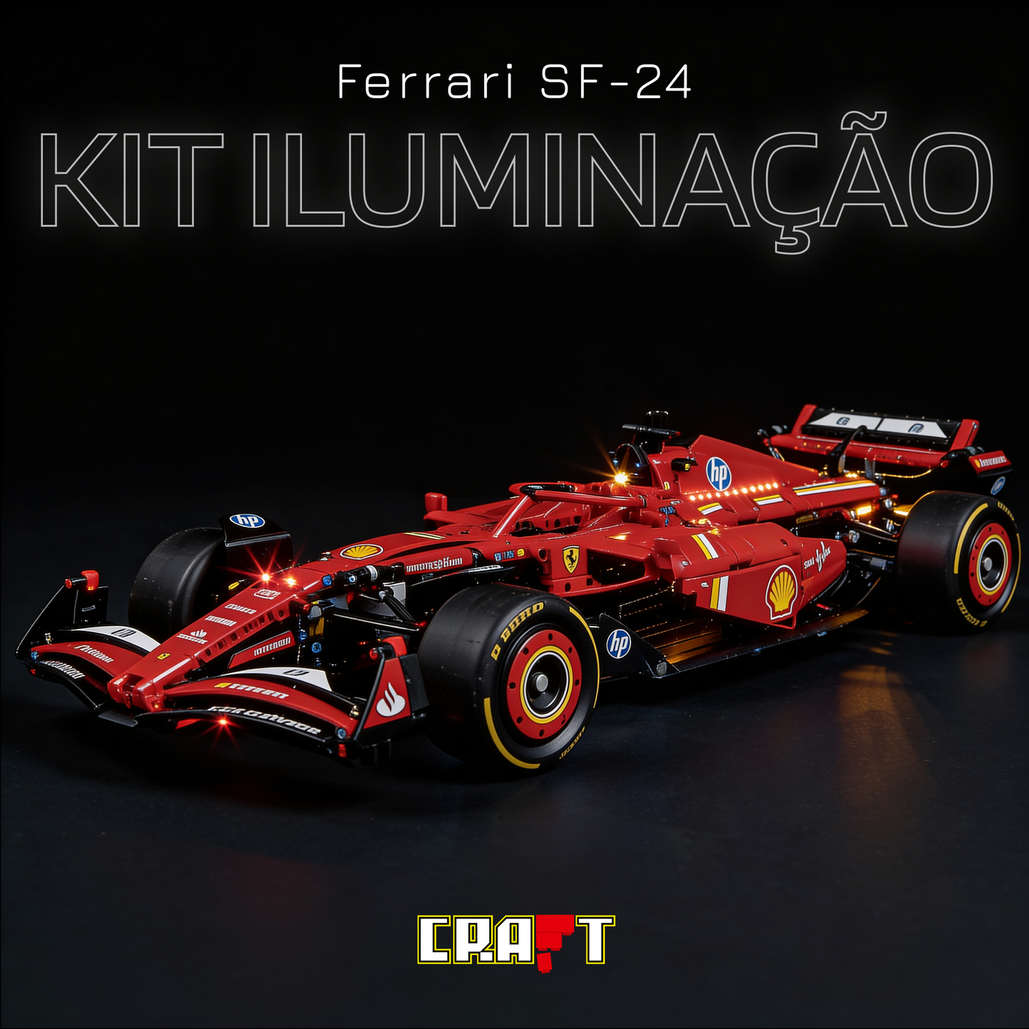 F&oacute;rmula 1 - Ferrari SF24 (1361 pe&ccedil;as)