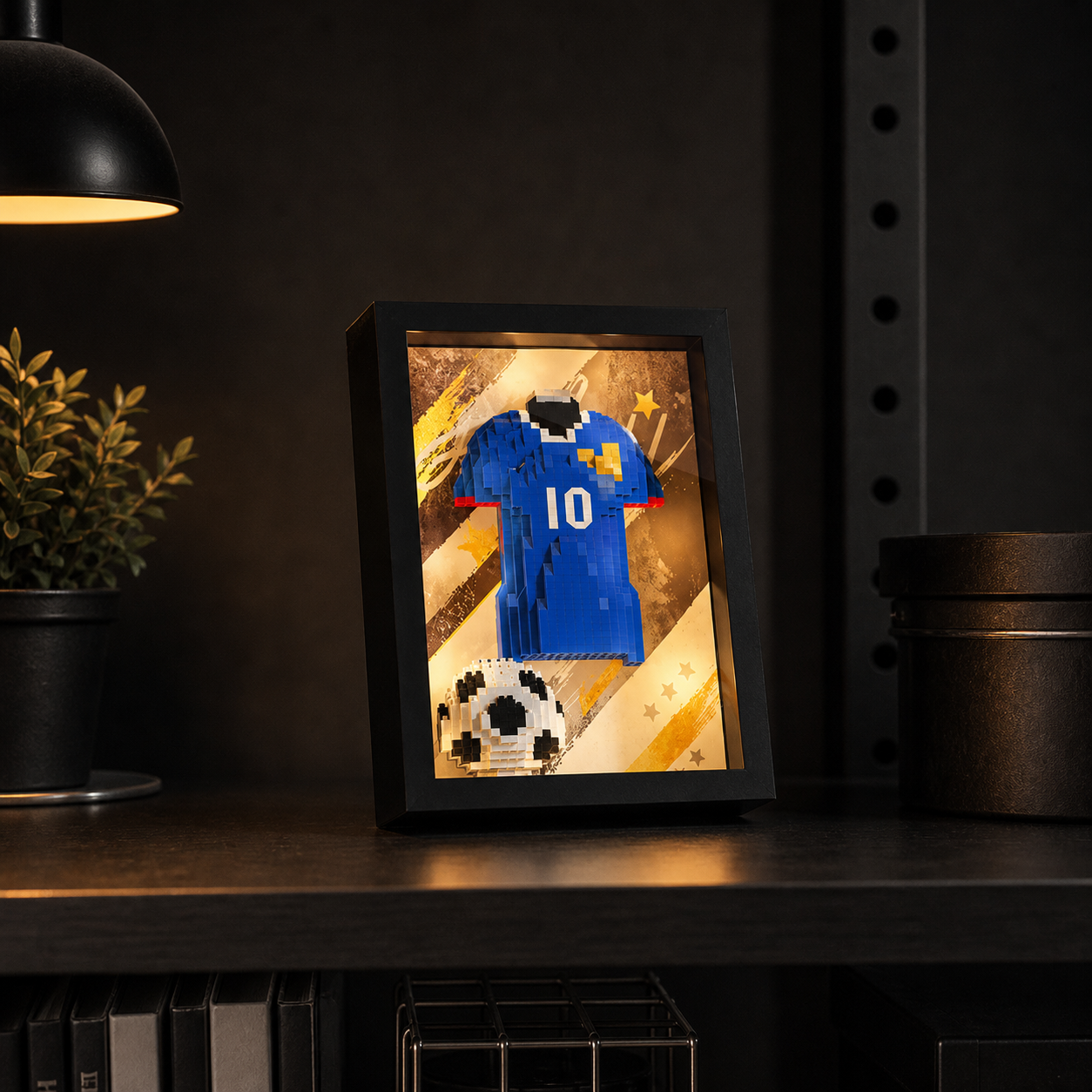 Copa do Mundo 2026 - Porta-Retrato Camisa da Fran&ccedil;a N10 - imagem 02 - Brics Craft