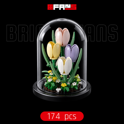 Redoma de Tulipas Pastel (174 pe&ccedil;as) | Capa 1