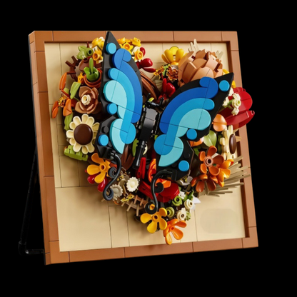 Moldura Floral 3D - Borboleta (765 pe&ccedil;as)