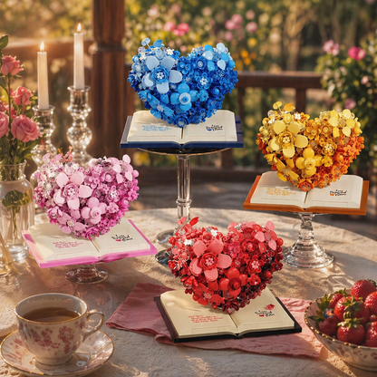 Escultura de Flores Rom&acirc;ntico (768 micro-pe&ccedil;as)