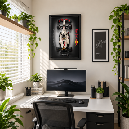 Quadro para F&oacute;rmula 1 - Max Verstappen RB21 degrad&ecirc;