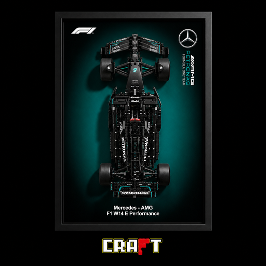Quadro Fosco para a F&oacute;rmula-1 Mercedes-AMG W14