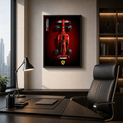 Quadro Fosco para a F&oacute;rmula-1 Ferrari SF24 Degrade