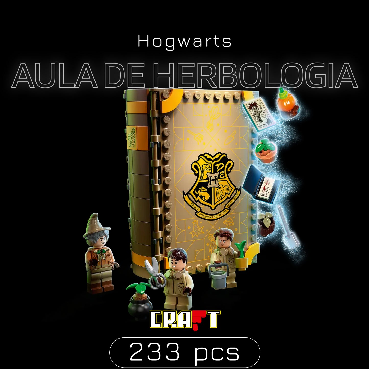 Harry Potter - Hogwarts: Aula de Herbologia (233 pe&ccedil;as)