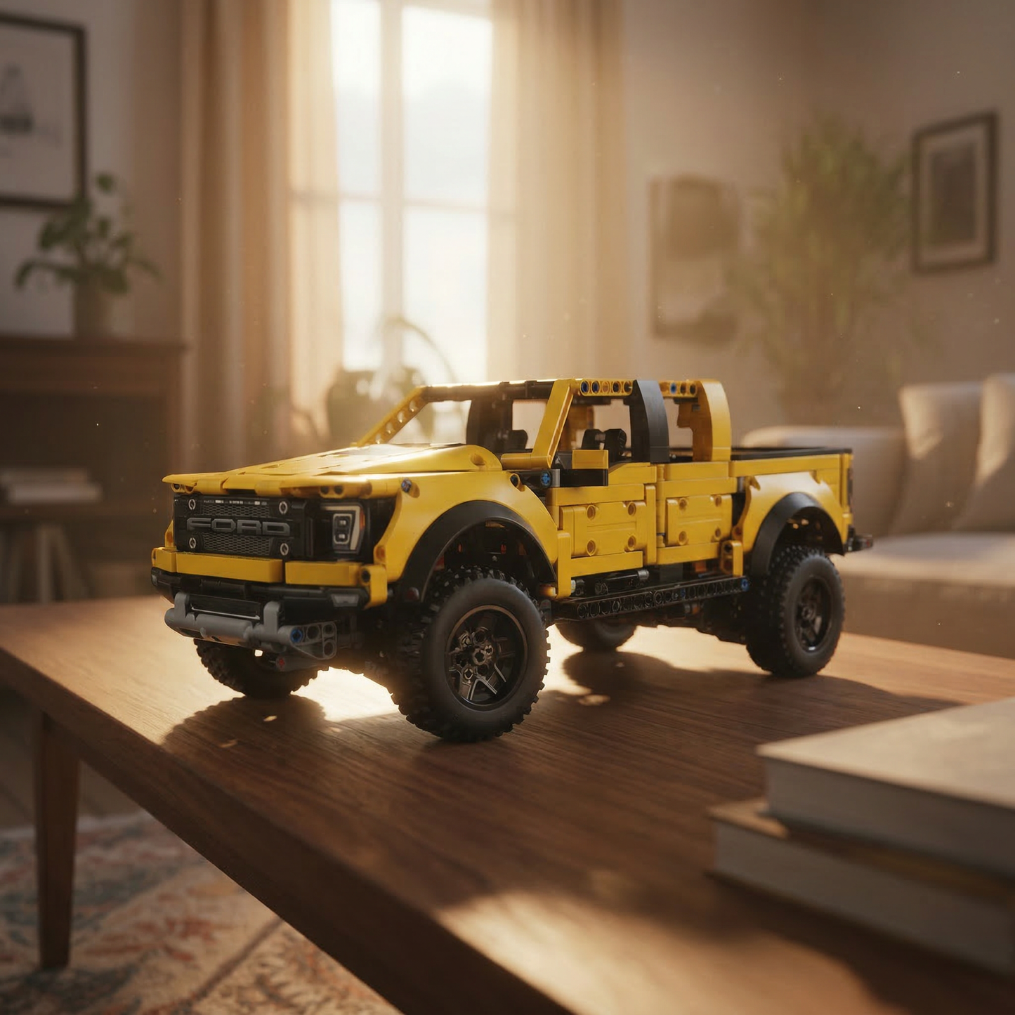 Ford F-150 Raptor Amarelo (1379 pe&ccedil;as)