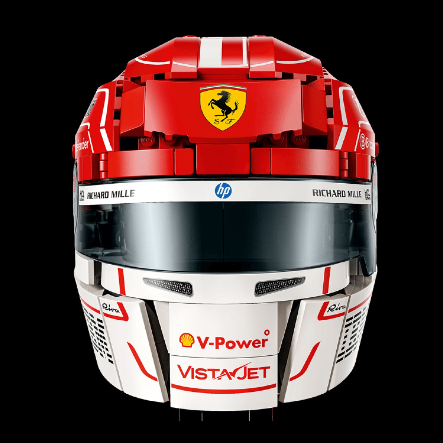 Capacete Ferrari HP - Charles Leclerc (886 pe&ccedil;as)