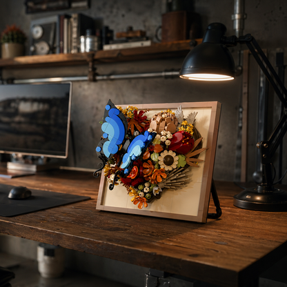 Moldura Floral 3D - Borboleta (765 pe&ccedil;as)