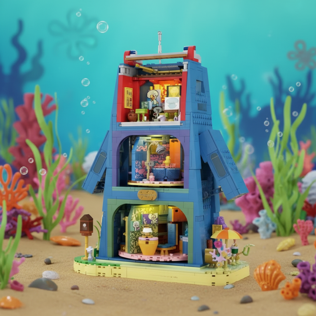 Bob Esponja - Casa da Pedra dos Tent&aacute;culos (1655 pe&ccedil;as)