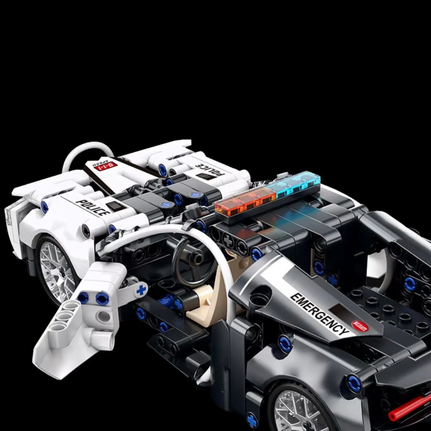 Bugatti Chiron de Pol&iacute;cia (410 pe&ccedil;as)