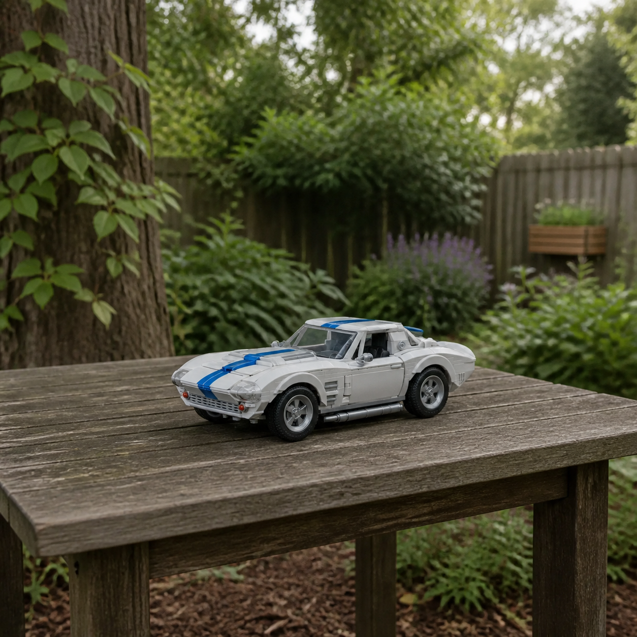 Hot Wheels Corvette Grand Sport (918 pcs) &mdash; 06 ambiente jardim