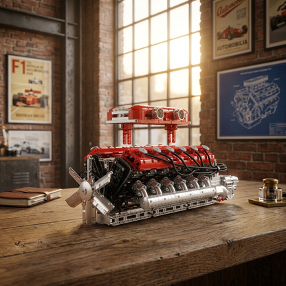 Motor V12 Supercar Italiano (3.472 pe&ccedil;as)