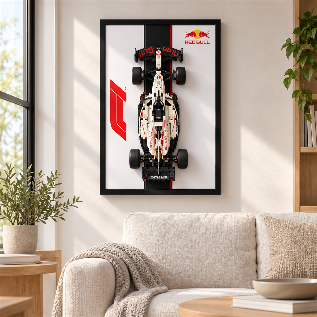 Quadro para F&oacute;rmula 1 - Max Verstappen RB21 com listra