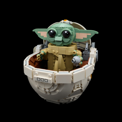 Baby Yoda no Carrinho Flutuante (1048 pe&ccedil;as)
