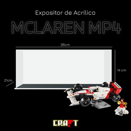 Expositor de Acr&iacute;lico para a McLaren MP4 de Ayrton Senna