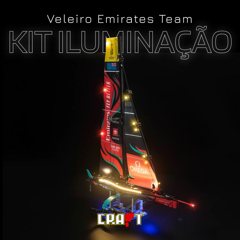 Kit de Ilumina&ccedil;&atilde;o para Veleiro Emirates - Time Nova Zel&acirc;ndia AC75