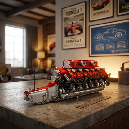 Motor V12 Supercar Italiano (3.472 pe&ccedil;as)