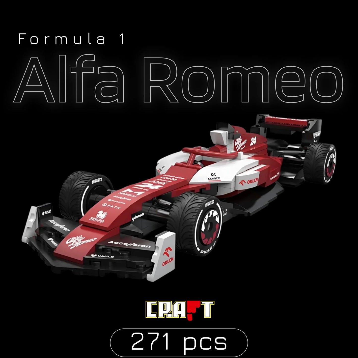 F&oacute;rmula 1 - Alfa Romeo ORLEN C42 (271 pe&ccedil;as)
