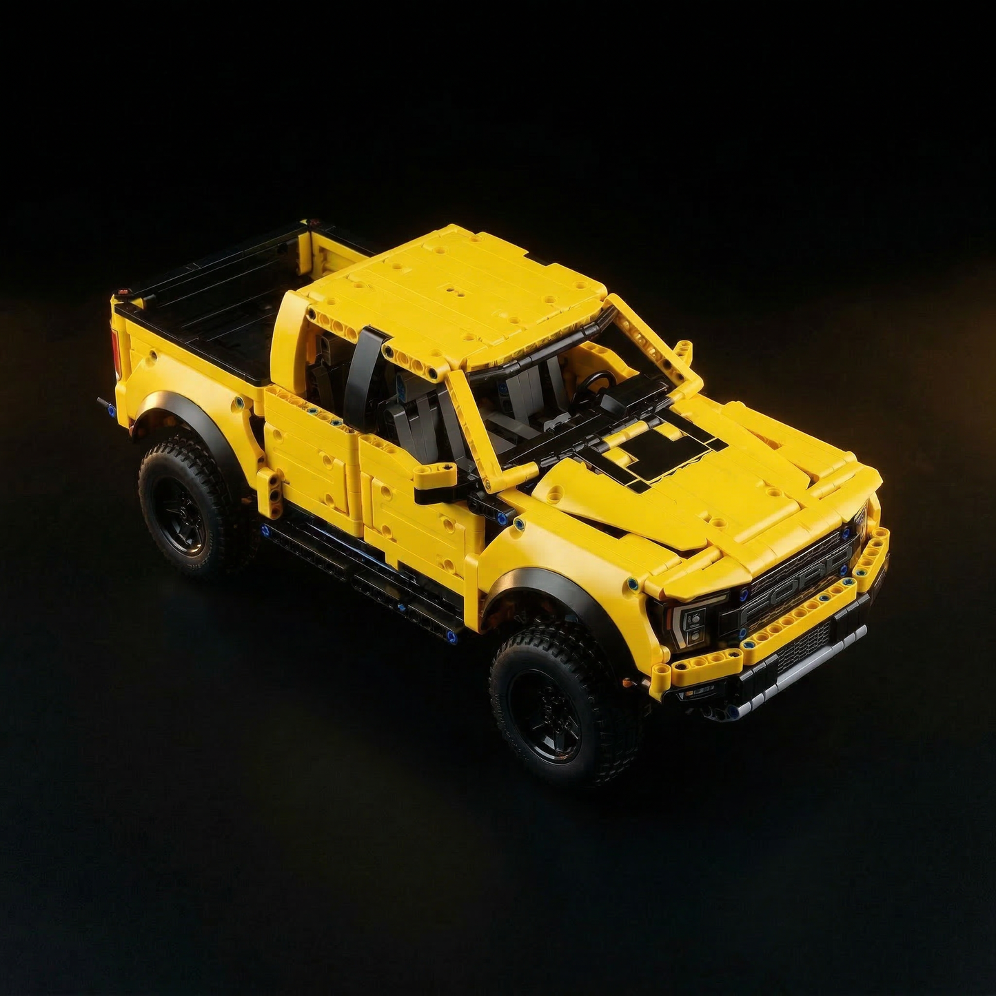 Ford F-150 Raptor Amarelo (1379 pe&ccedil;as)