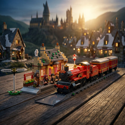 Harry Potter - Expresso de Hogwarts e Esta&ccedil;&atilde;o de Hogsmeade (1074 pe&ccedil;as)