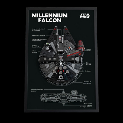 Quadro de Acr&iacute;lico para Millennium Falcon (1381 pe&ccedil;as)