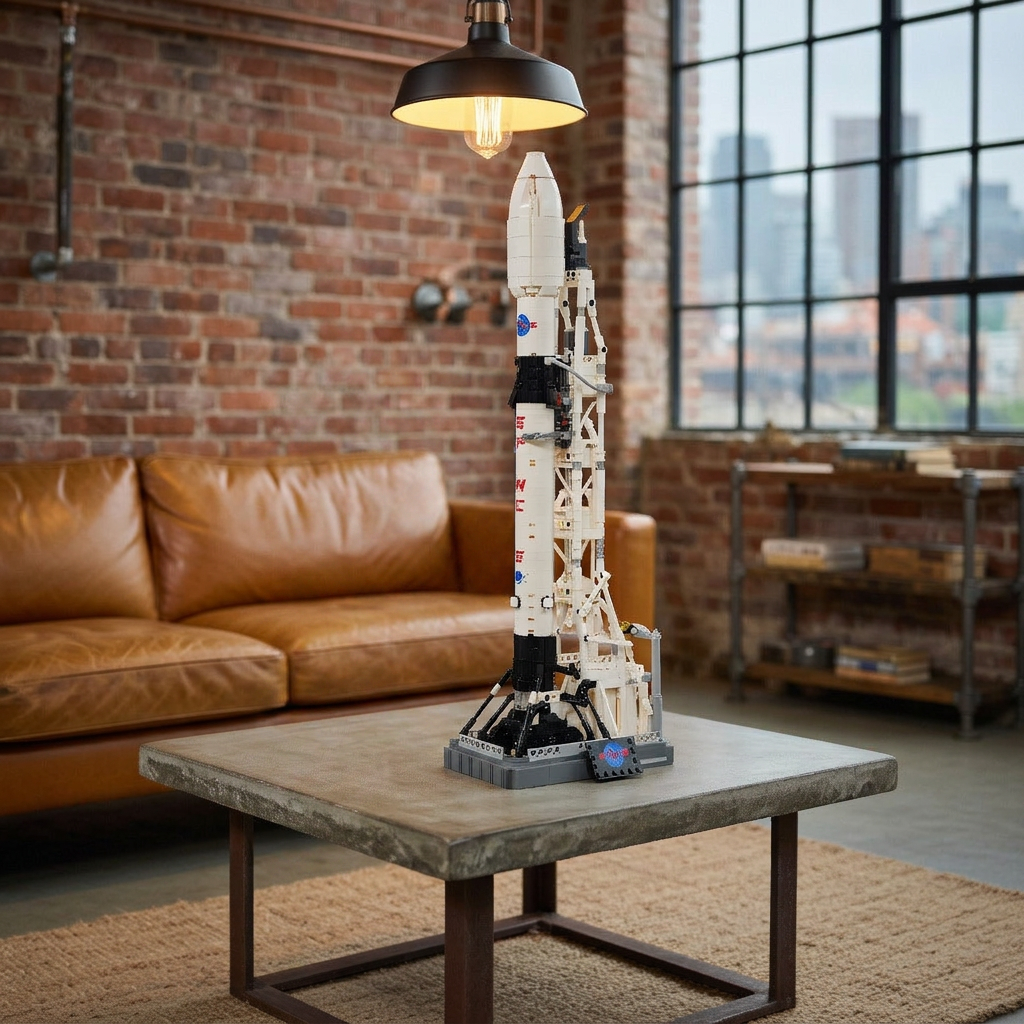 Foguete Espacial SpaceX Falcon 9 (869 pe&ccedil;as)
