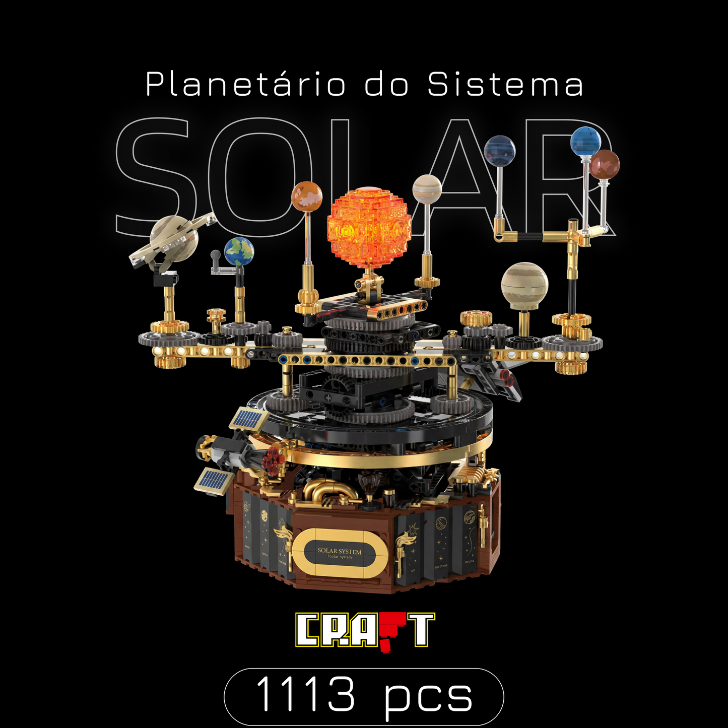 Planet&aacute;rio do Sistema Solar (1098 pe&ccedil;as)