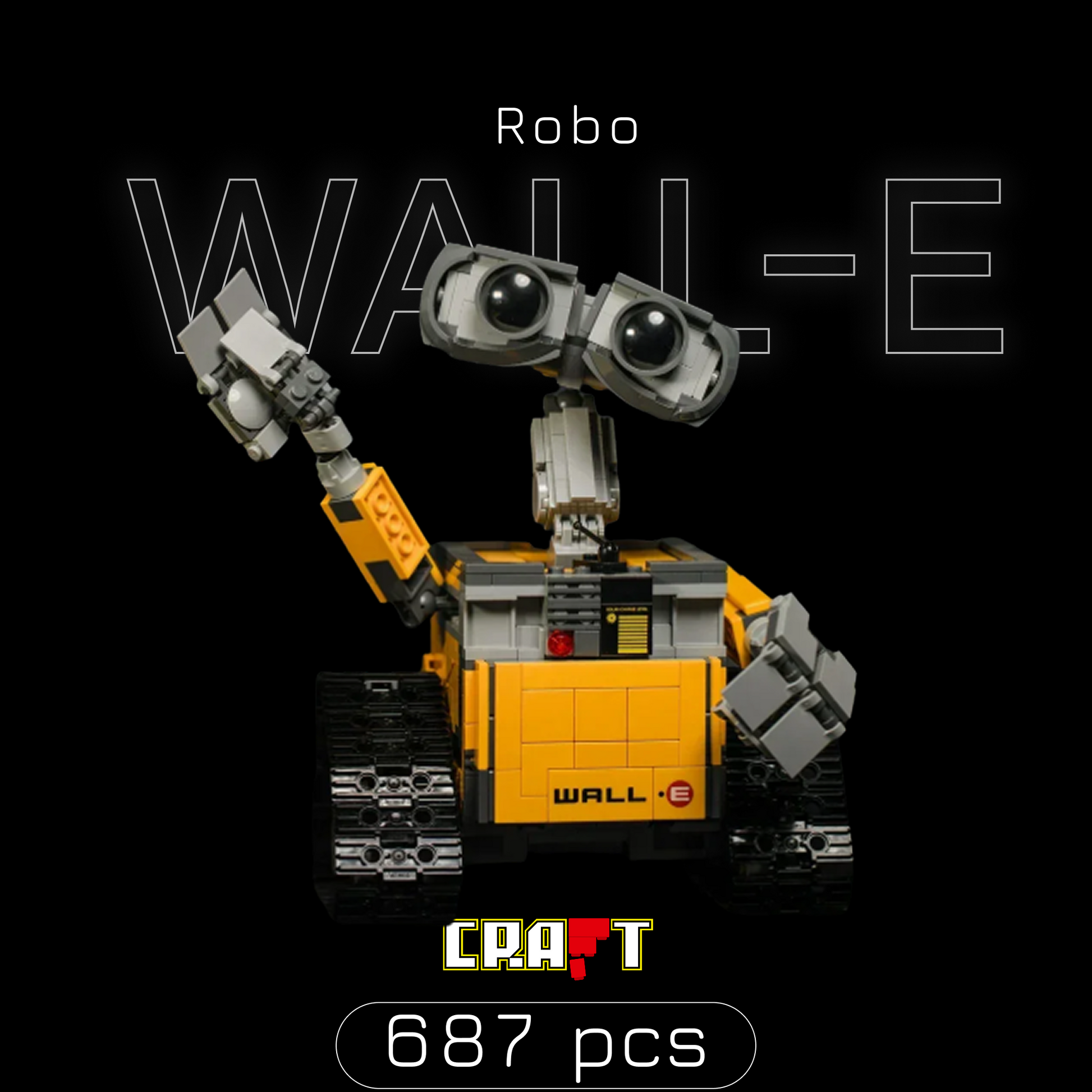 Wall-E Robo (687 pe&ccedil;as)