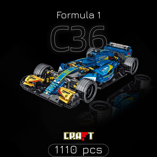 F&oacute;rmula 1 - Sauber C36 Azul (1110 pcs)