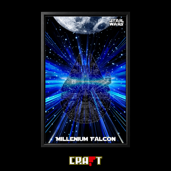 Quadro de Acr&iacute;lico para Millennium Falcon (1381 pe&ccedil;as)