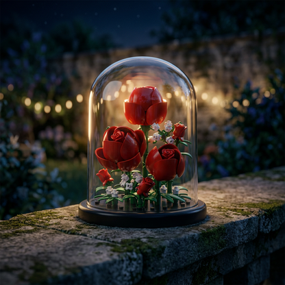 Redoma de Rosas (151 pe&ccedil;as)