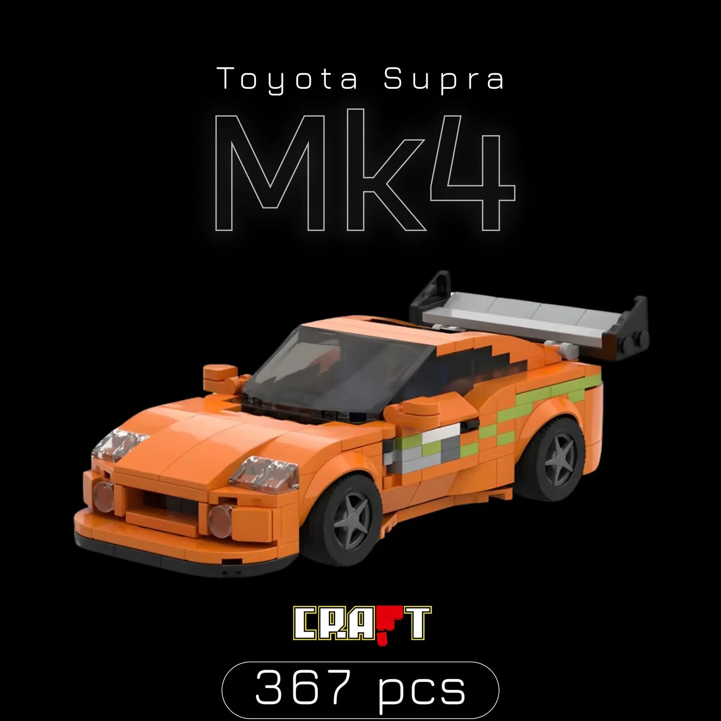 Toyota Supra Mk4 (367 p&ccedil;s) - Brics Craft