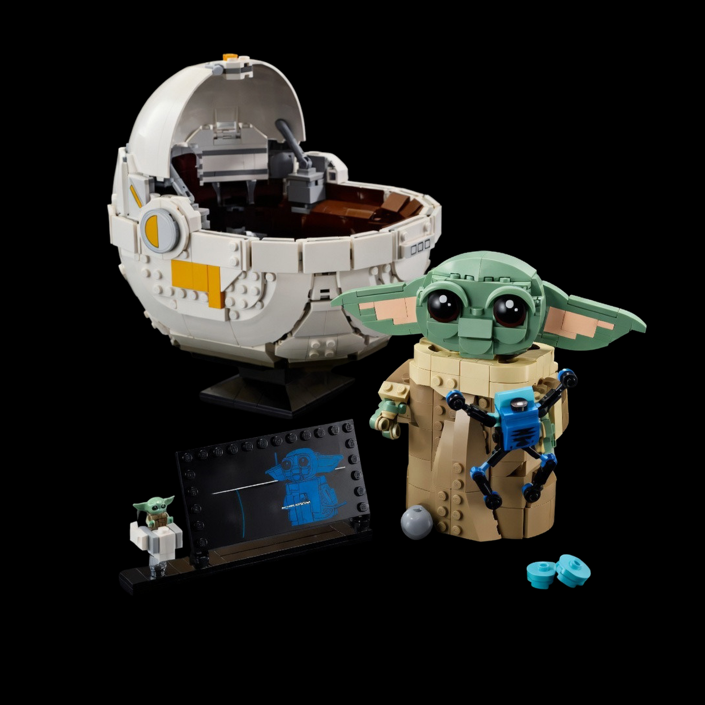 Baby Yoda no Carrinho Flutuante (1048 pe&ccedil;as)
