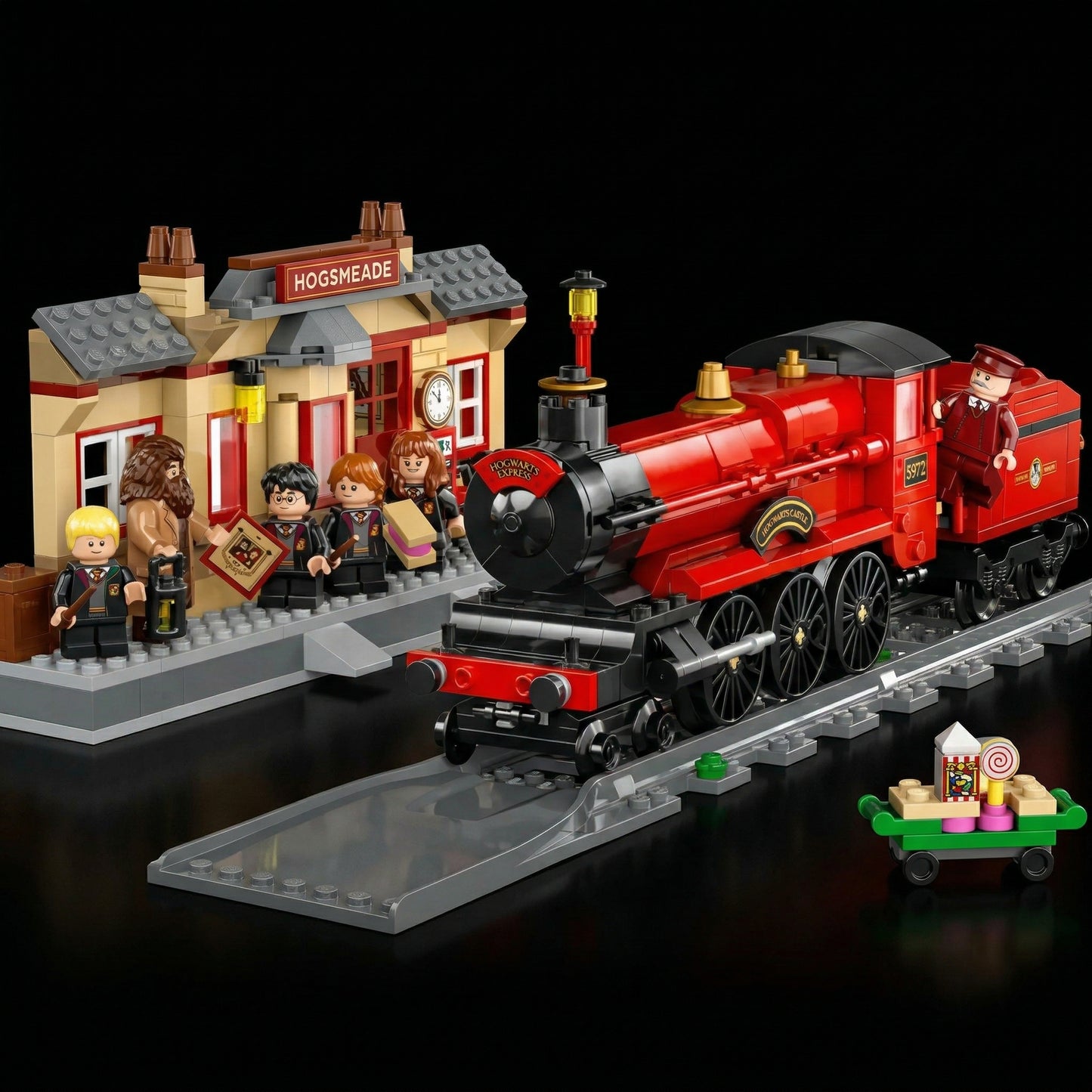 Harry Potter - Expresso de Hogwarts e Esta&ccedil;&atilde;o de Hogsmeade (1074 pe&ccedil;as)