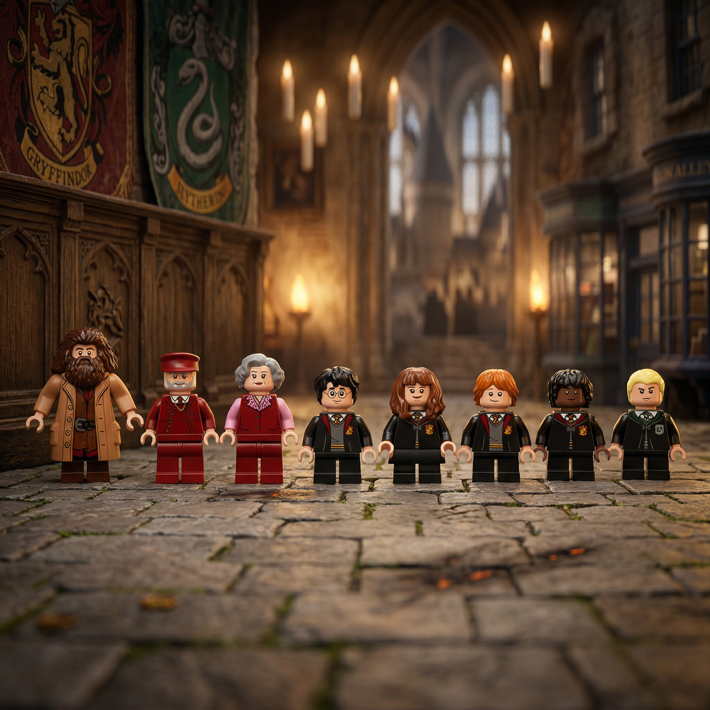 Harry Potter - Expresso de Hogwarts e Esta&ccedil;&atilde;o de Hogsmeade (1074 pe&ccedil;as)