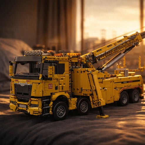 Caminh&atilde;o Guincho MAN TGS Amarelo (4.883 pe&ccedil;as)