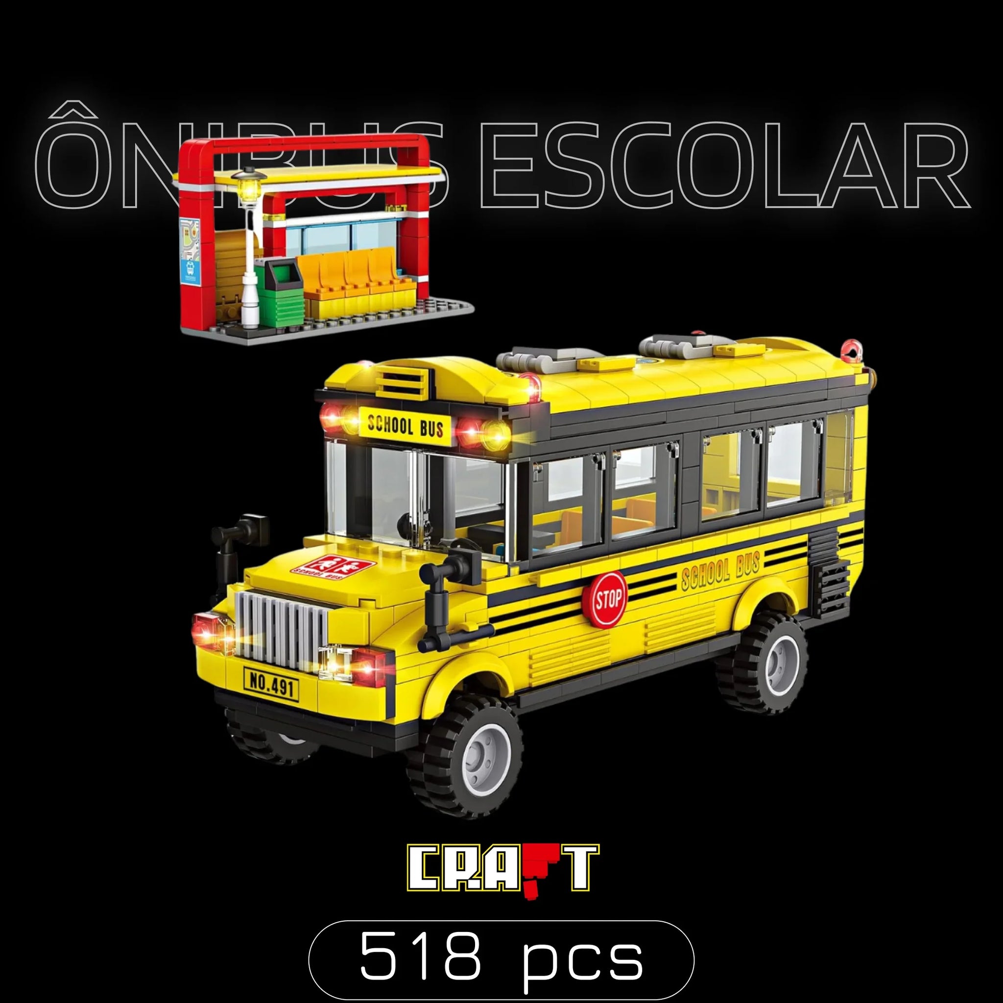 &Ocirc;nibus Escolar (518 pe&ccedil;as)