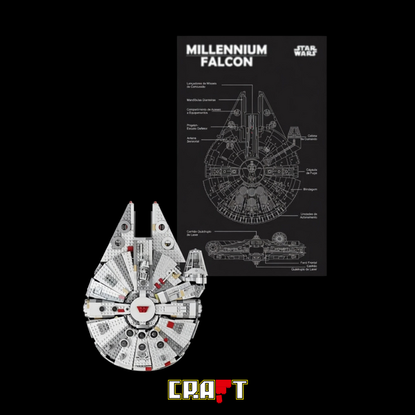 Quadro de Acr&iacute;lico para Millennium Falcon (1381 pe&ccedil;as)