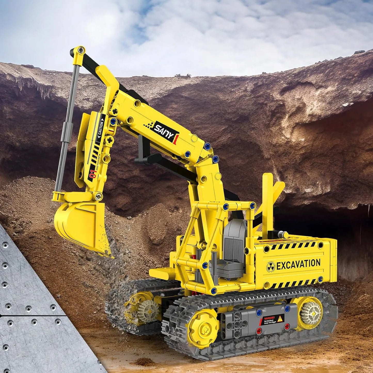 5 Carros de Constru&ccedil;&atilde;o Motorizados em 1 (555 pe&ccedil;as)