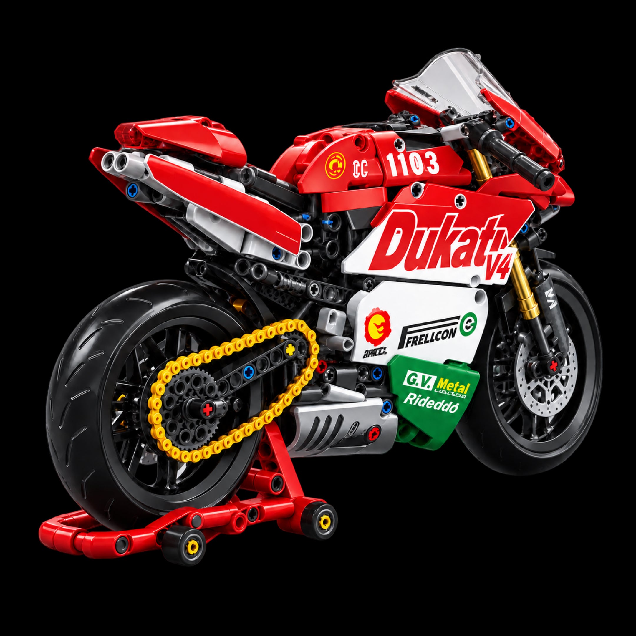 Imagem hero isolada do produto Ducati V4 (800 pe&ccedil;as), posi&ccedil;&atilde;o 2