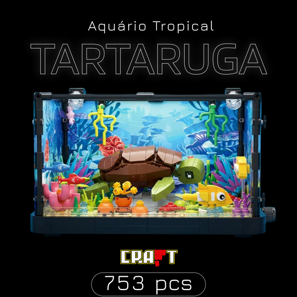 Aquário Iluminado: Tartaruga (753 peças)