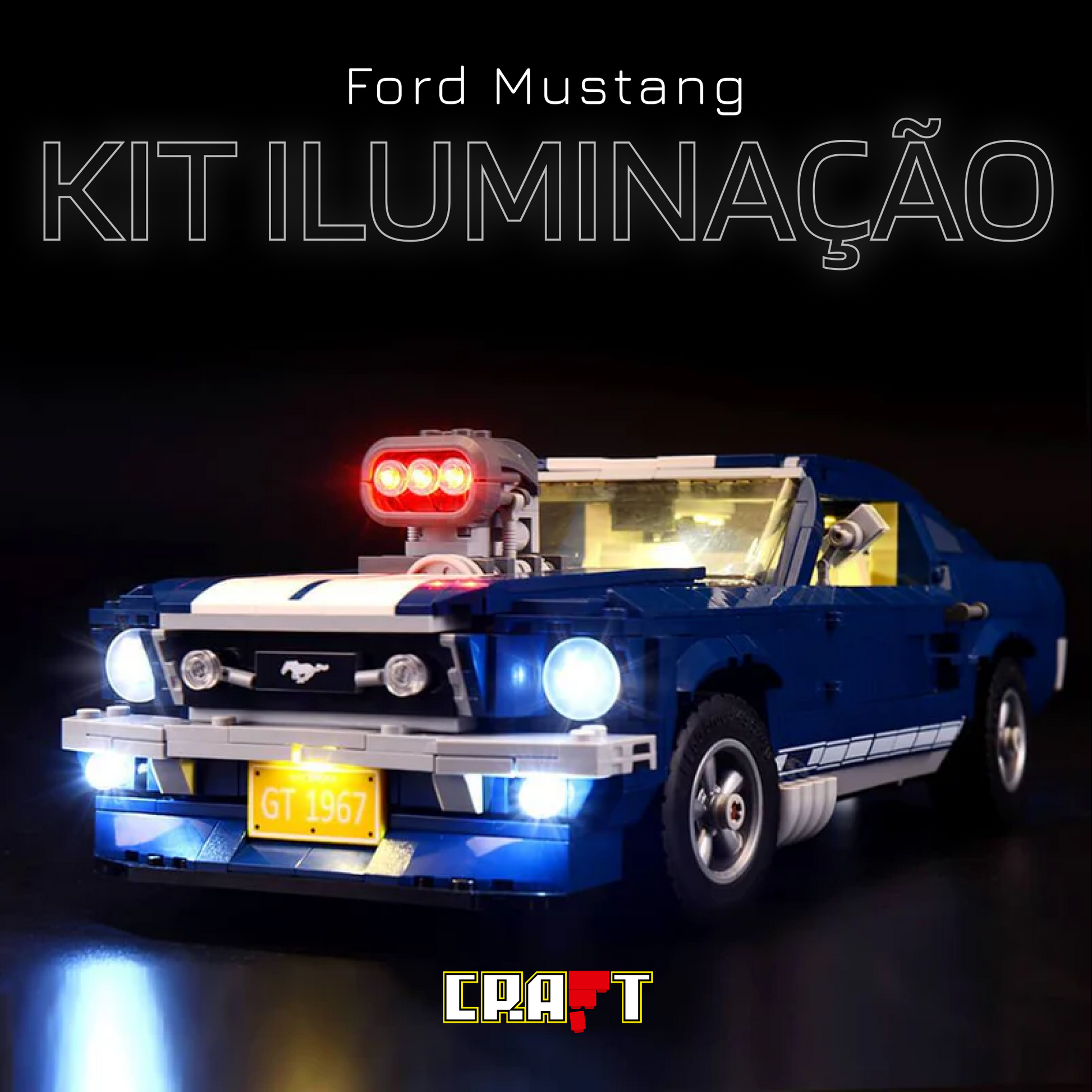 Kit de Ilumina&ccedil;&atilde;o para o Ford Mustang (1471 pe&ccedil;as)