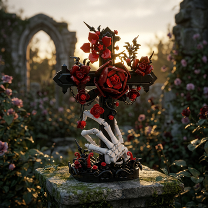 Cruz G&oacute;tica e Rosas (636 pe&ccedil;as)