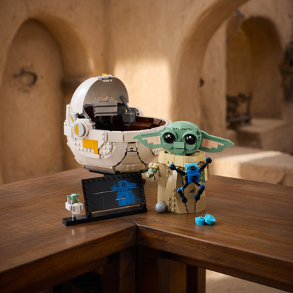 Baby Yoda no Carrinho Flutuante (1048 pe&ccedil;as)