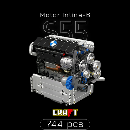 Motor S55 Inline-6 (744 pe&ccedil;as)
