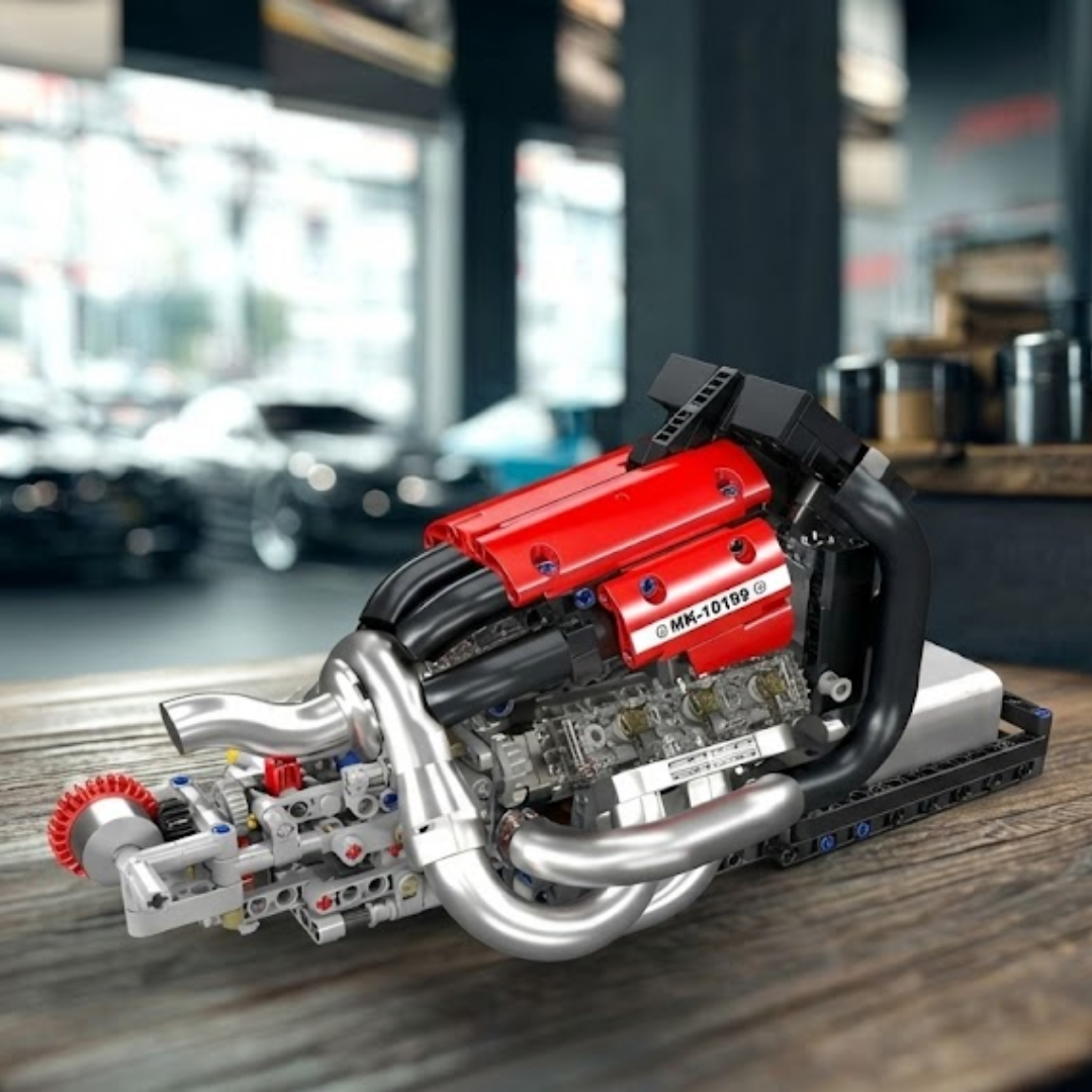 Motor V6 STR13 Motorizado (980 pe&ccedil;as) - Brics Craft