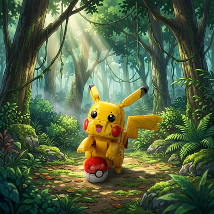 Pok&eacute;mon - Pikachu e Pokebola (2050 pe&ccedil;as)