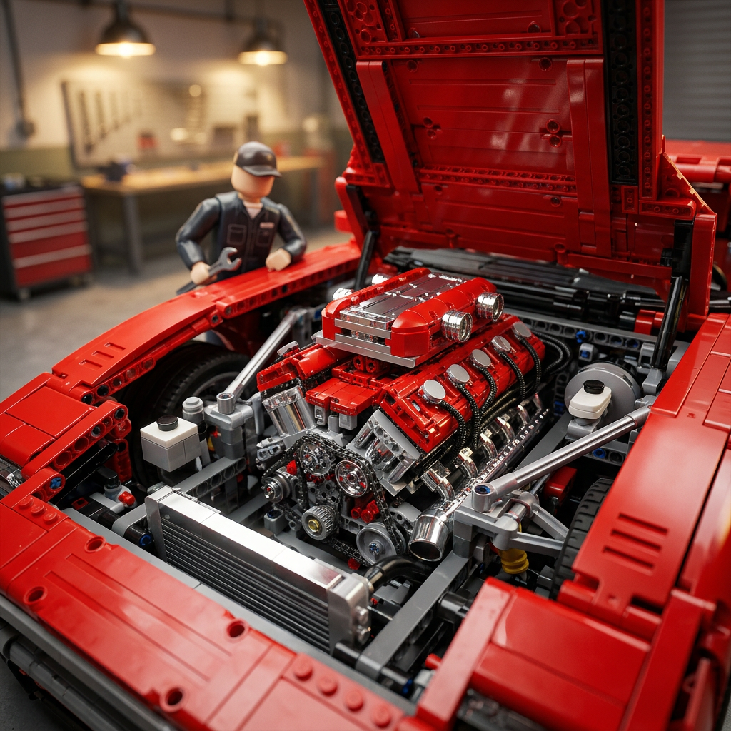 Motor V12 Supercar Italiano (3.472 pe&ccedil;as)