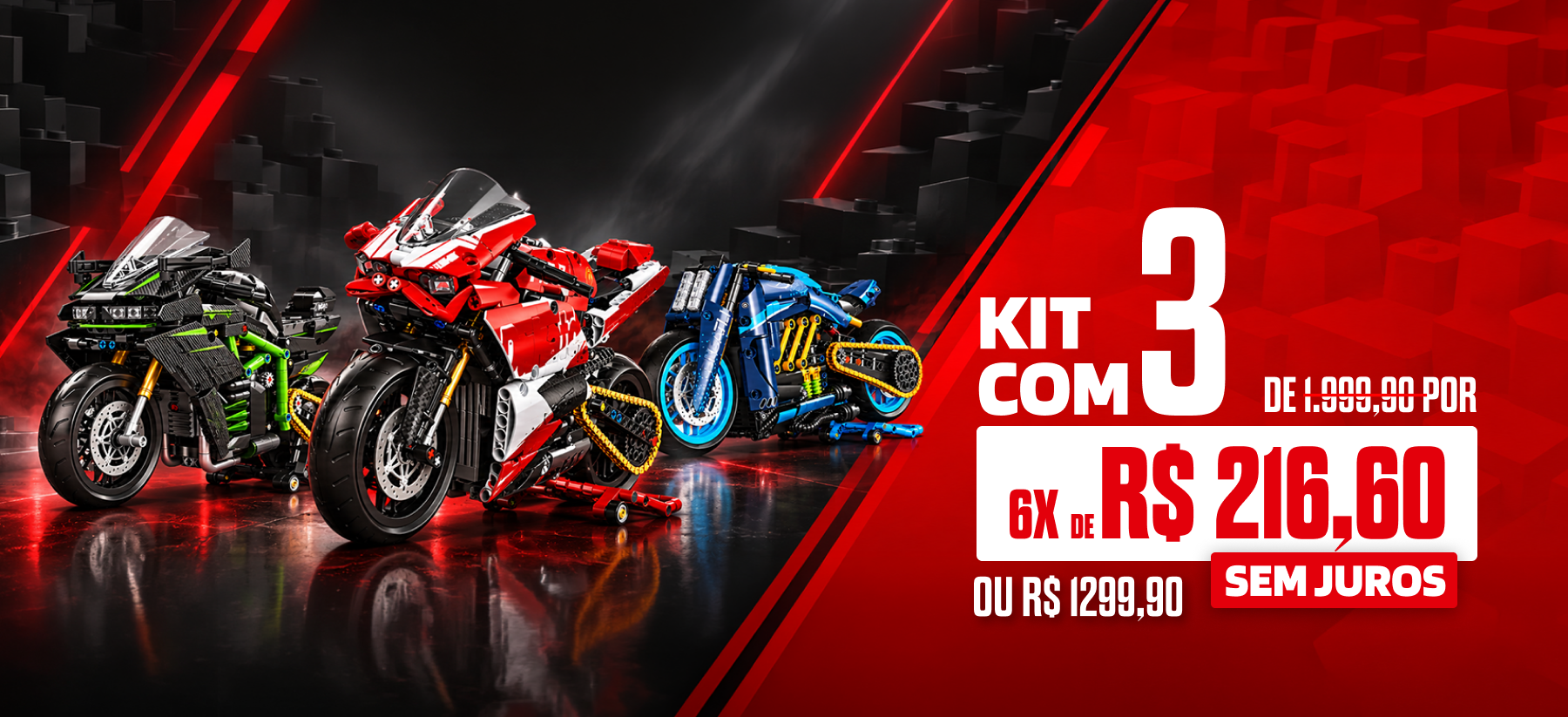 Banner Kit Ducati, Kawasaki e Bugatti